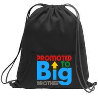 Promoted To Big Brother Colorful Logo Sweatshirt Cinch Pack Bag