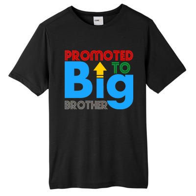 Promoted To Big Brother Colorful Logo Tall Fusion ChromaSoft Performance T-Shirt