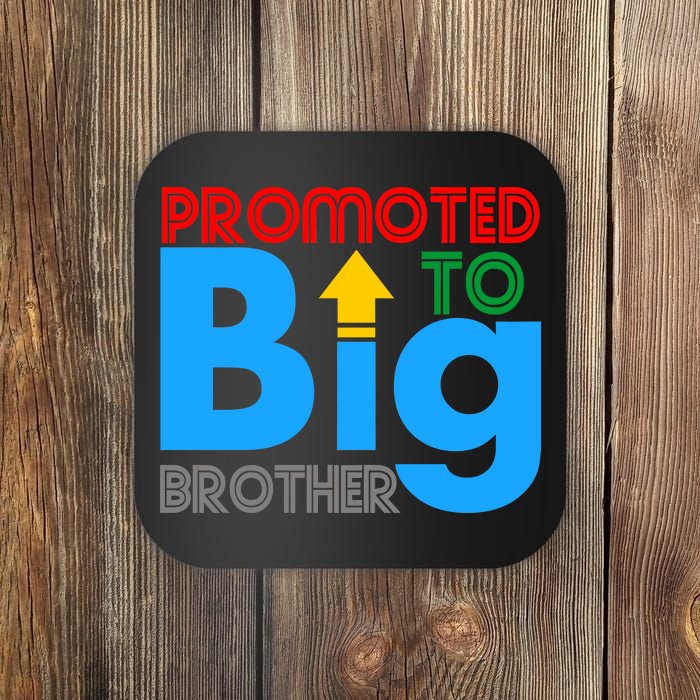 Promoted To Big Brother Colorful Logo Coaster