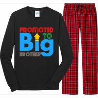 Promoted To Big Brother Colorful Logo Long Sleeve Pajama Set