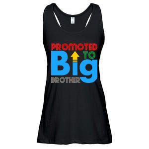 Promoted To Big Brother Colorful Logo Ladies Essential Flowy Tank