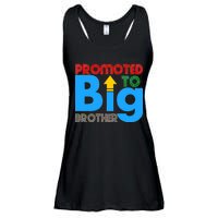 Promoted To Big Brother Colorful Logo Ladies Essential Flowy Tank