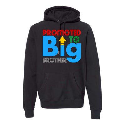 Promoted To Big Brother Colorful Logo Premium Hoodie