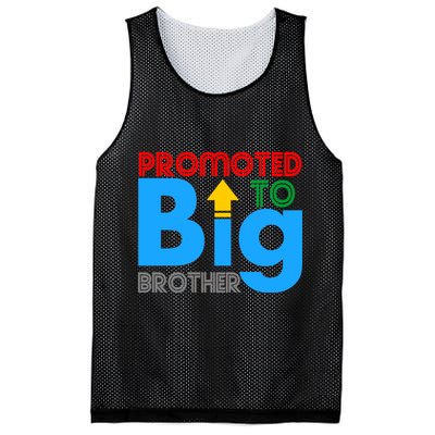 Promoted To Big Brother Colorful Logo Mesh Reversible Basketball Jersey Tank