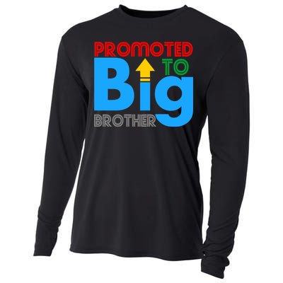 Promoted To Big Brother Colorful Logo Cooling Performance Long Sleeve Crew