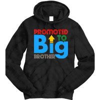 Promoted To Big Brother Colorful Logo Tie Dye Hoodie