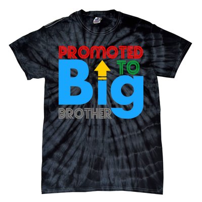 Promoted To Big Brother Colorful Logo Tie-Dye T-Shirt