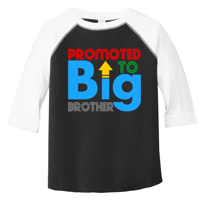 Promoted To Big Brother Colorful Logo Toddler Fine Jersey T-Shirt