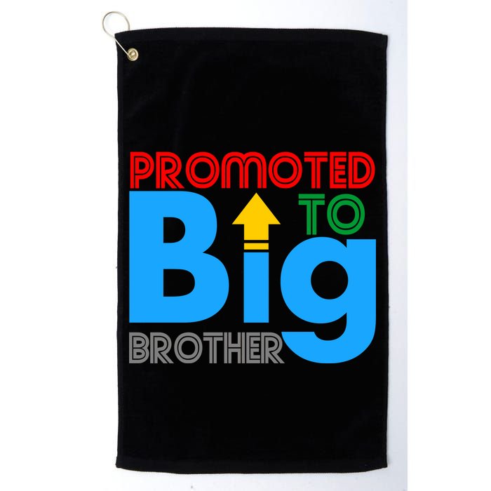 Promoted To Big Brother Colorful Logo Golf Towel