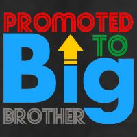 Promoted To Big Brother Colorful Logo Golf Towel