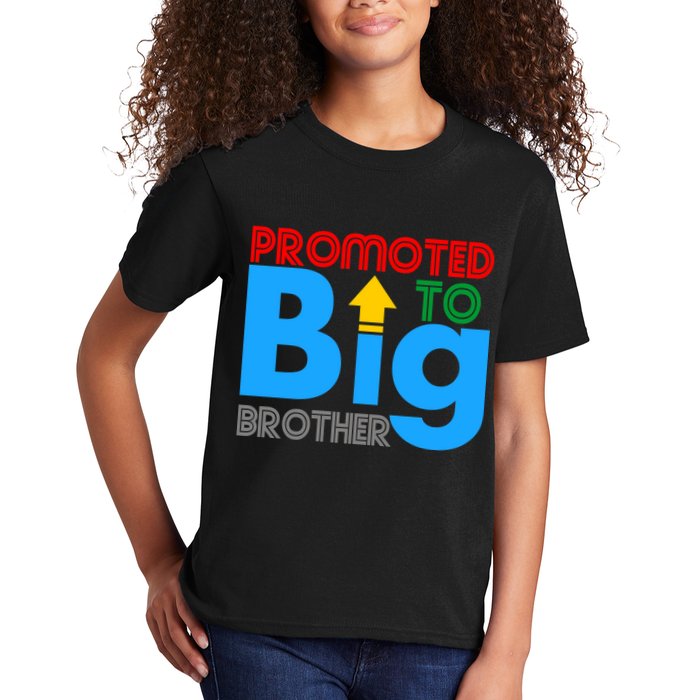 Promoted To Big Brother Colorful Logo Kids T-Shirt