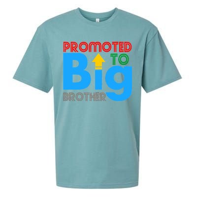 Promoted To Big Brother Colorful Logo Sueded Cloud Jersey T-Shirt