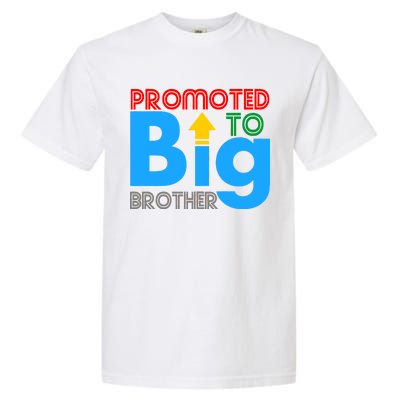 Promoted To Big Brother Colorful Logo Garment-Dyed Heavyweight T-Shirt