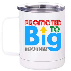 Promoted To Big Brother Colorful Logo 12 oz Stainless Steel Tumbler Cup