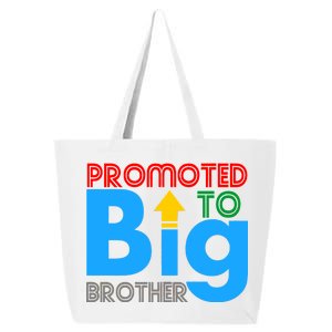 Promoted To Big Brother Colorful Logo 25L Jumbo Tote