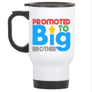 Promoted To Big Brother Colorful Logo Stainless Steel Travel Mug