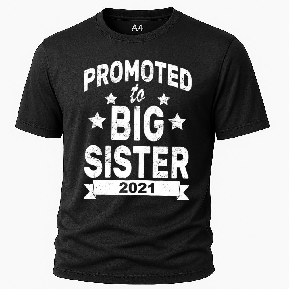 Promoted To Big Sister 2021 Cooling Performance Crew T-Shirt