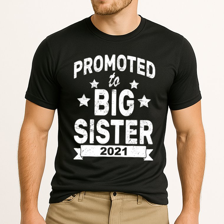 Promoted To Big Sister 2021 Cooling Performance Crew T-Shirt