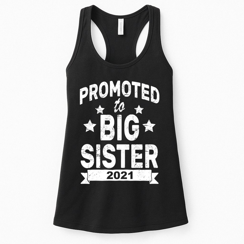 Promoted To Big Sister 2021 Womens Tank Top