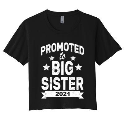 Promoted To Big Sister 2021 Crop Top