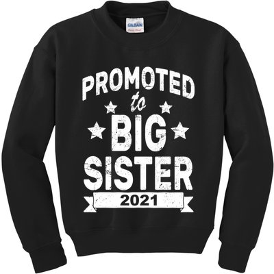 Promoted To Big Sister 2021 Kids Sweatshirt