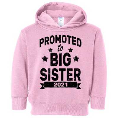 Promoted To Big Sister 2021 Toddler Hoodie