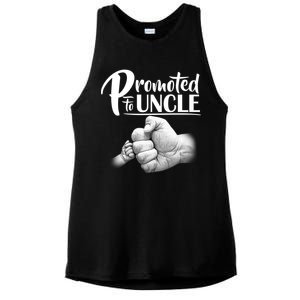 Promoted To Uncle Ladies PosiCharge Tri-Blend Wicking Tank