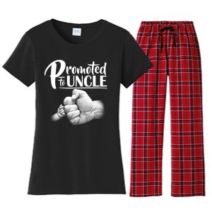 Promoted To Uncle Women's Flannel Pajama Set