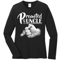 Promoted To Uncle Ladies Long Sleeve Shirt