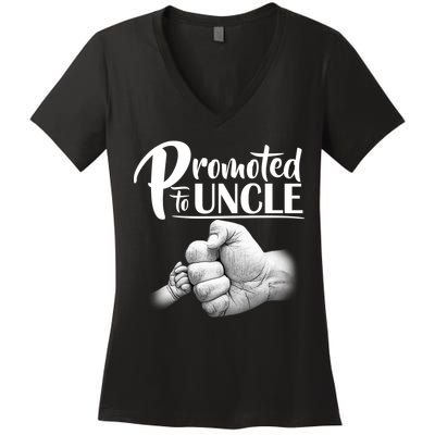 Promoted To Uncle Women's V-Neck T-Shirt