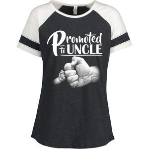 Promoted To Uncle Enza Ladies Jersey Colorblock Tee