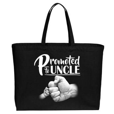 Promoted To Uncle Cotton Canvas Jumbo Tote