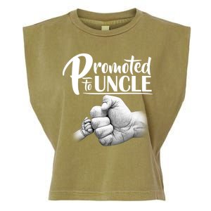 Promoted To Uncle Garment-Dyed Women's Muscle Tee