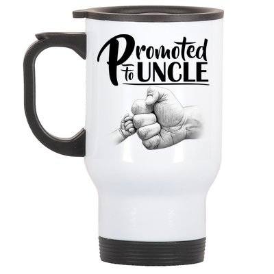 Promoted To Uncle Stainless Steel Travel Mug