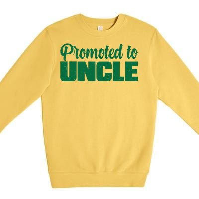 Promoted to Uncle New Baby Niece Nephew  Premium Crewneck Sweatshirt