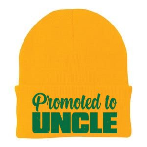 Promoted to Uncle New Baby Niece Nephew  Knit Cap Winter Beanie