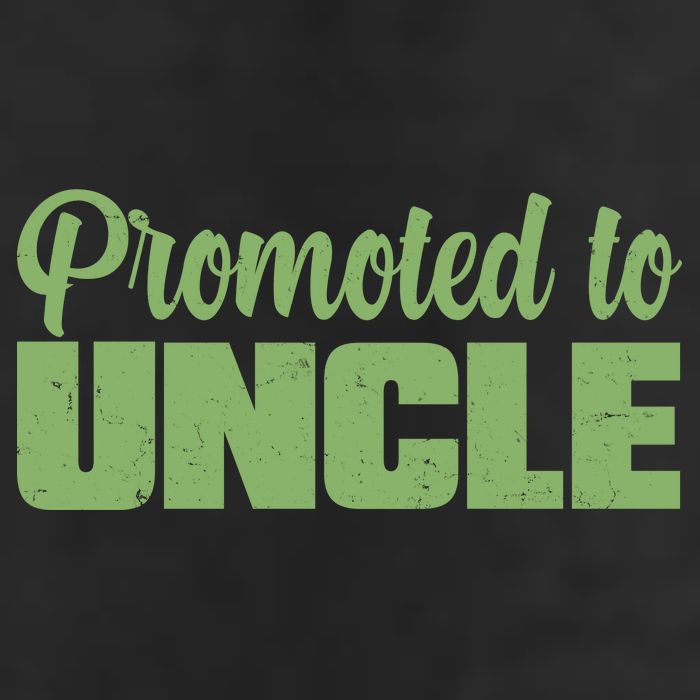 Promoted to Uncle New Baby Niece Nephew  7 Panel Mesh Trucker Snapback Hat