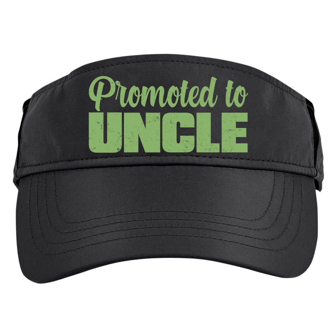 Promoted to Uncle New Baby Niece Nephew  Adult Drive Performance Visor