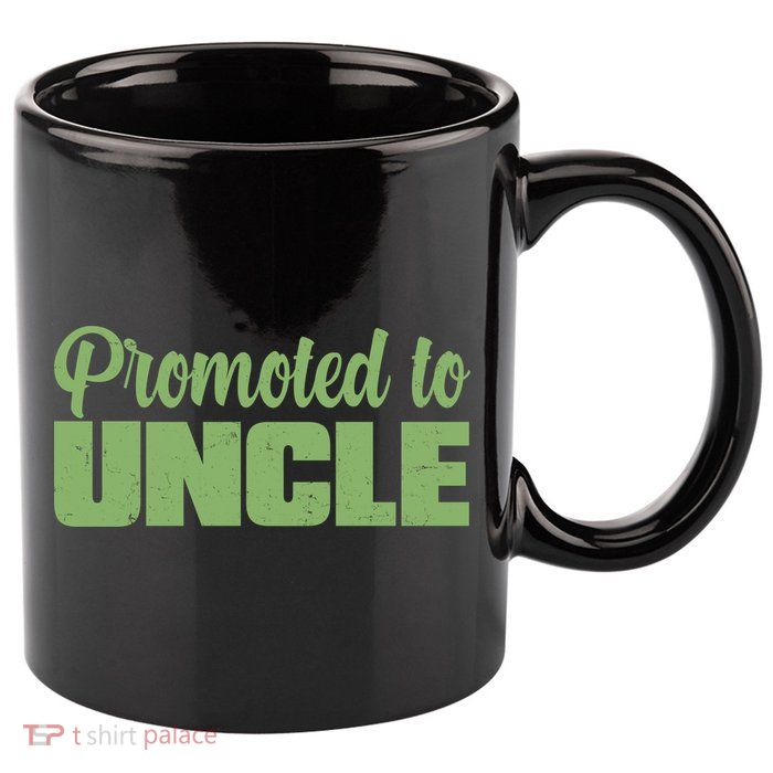 Promoted to Uncle New Baby Niece Nephew  11oz C Handle Ceramic Mug