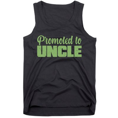 Promoted to Uncle New Baby Niece Nephew  Tank Top