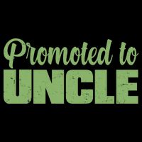 Promoted to Uncle New Baby Niece Nephew  Cropped Pullover Crew