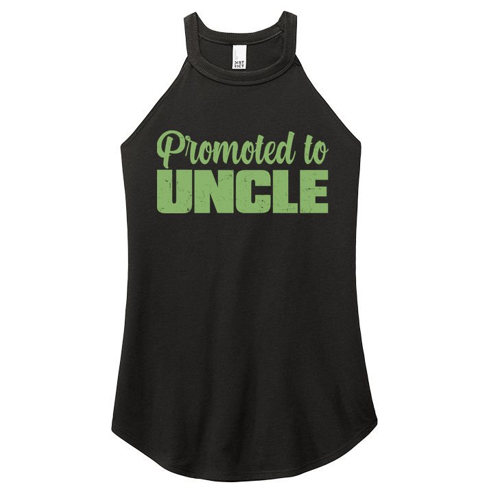 Promoted to Uncle New Baby Niece Nephew  Women's Perfect Tri Rocker Tank
