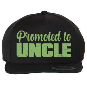 Promoted to Uncle New Baby Niece Nephew  Wool Snapback Cap