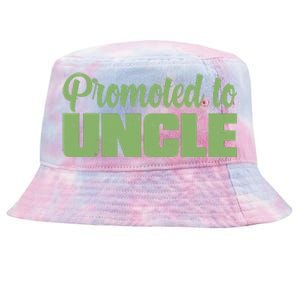 Promoted to Uncle New Baby Niece Nephew  Tie-Dyed Bucket Hat