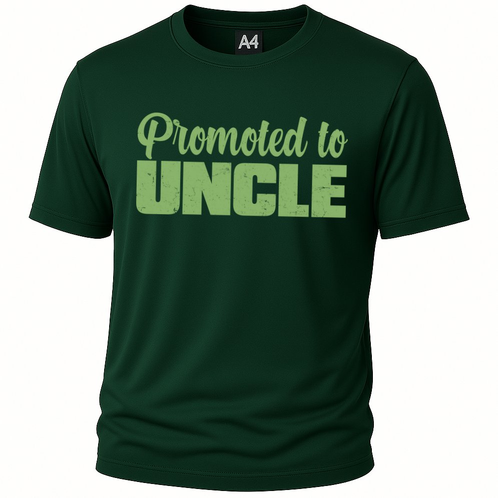 Promoted to Uncle New Baby Niece Nephew  Performance Shirt