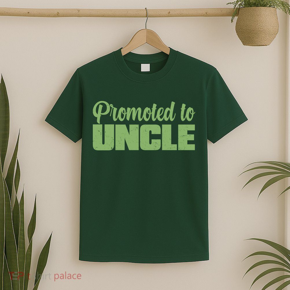 Promoted to Uncle New Baby Niece Nephew  T-Shirt