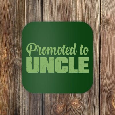 Promoted to Uncle New Baby Niece Nephew  Coaster