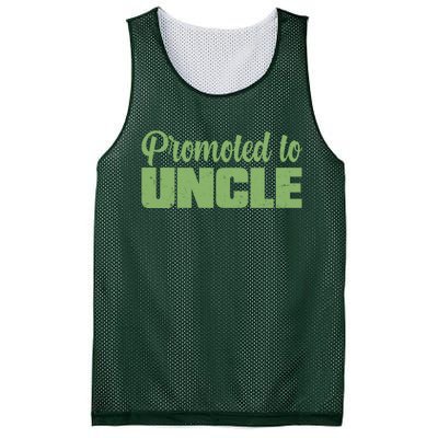 Promoted to Uncle New Baby Niece Nephew  Mesh Reversible Basketball Jersey Tank