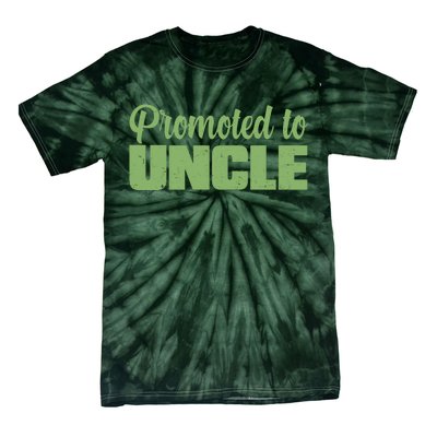 Promoted to Uncle New Baby Niece Nephew  Tie-Dye T-Shirt