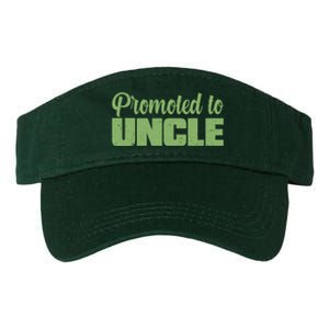 Promoted to Uncle New Baby Niece Nephew  Valucap Bio-Washed Visor